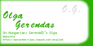 olga gerendas business card